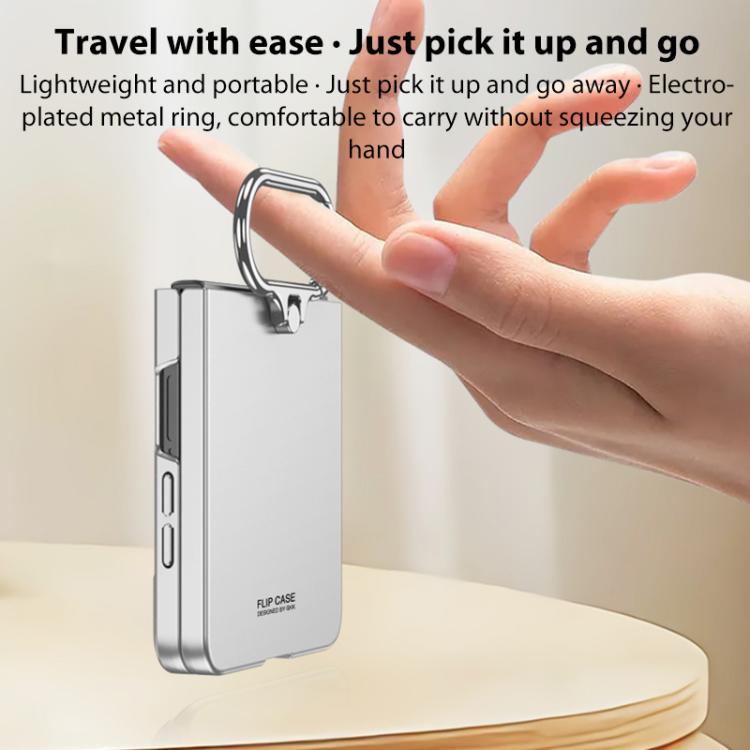 GKK Integrated Ultra-thin Oval Ring Holder Full Cover Phone Case, For Samsung Galaxy Z Flip7 5G