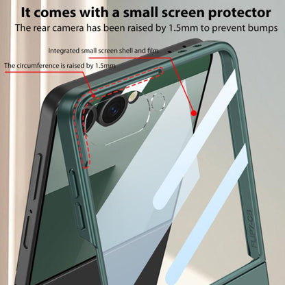 GKK Integrated Ultra-thin Oval Ring Holder Full Cover Phone Case, For Samsung Galaxy Z Flip7 5G