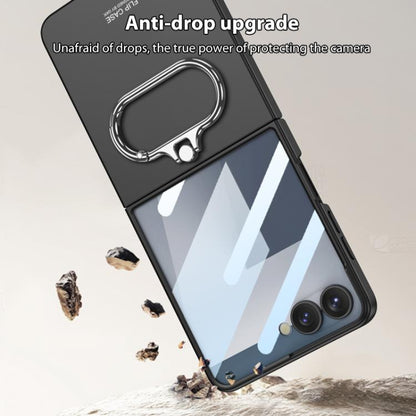 GKK Integrated Ultra-thin Oval Ring Holder Full Cover Phone Case, For Samsung Galaxy Z Flip7 5G