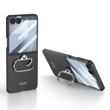 GKK Integrated Ultra-thin Oval Ring Holder Full Cover Phone Case, For Samsung Galaxy Z Flip7 5G