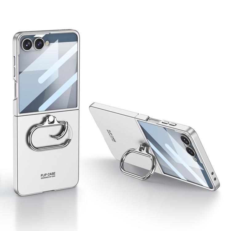 GKK Integrated Ultra-thin Oval Ring Holder Full Cover Phone Case, For Samsung Galaxy Z Flip7 5G