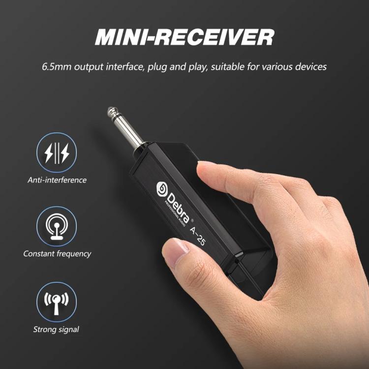 DEBRA A-25 UHF Wireless Rechargeable Microphone System for Stage KTV