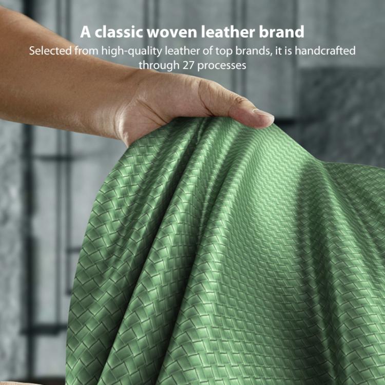 GKK Integrated Plating Weave Texture Phone Case with Ring Holder