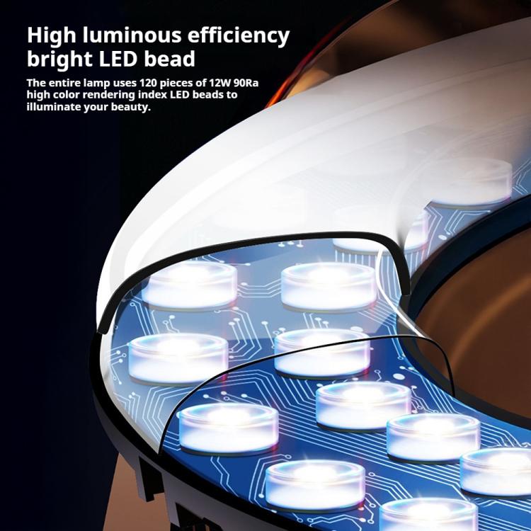 10 inch Striped Selfie Live Streaming Photography Lazy Stand LED Ring Fill Light Set