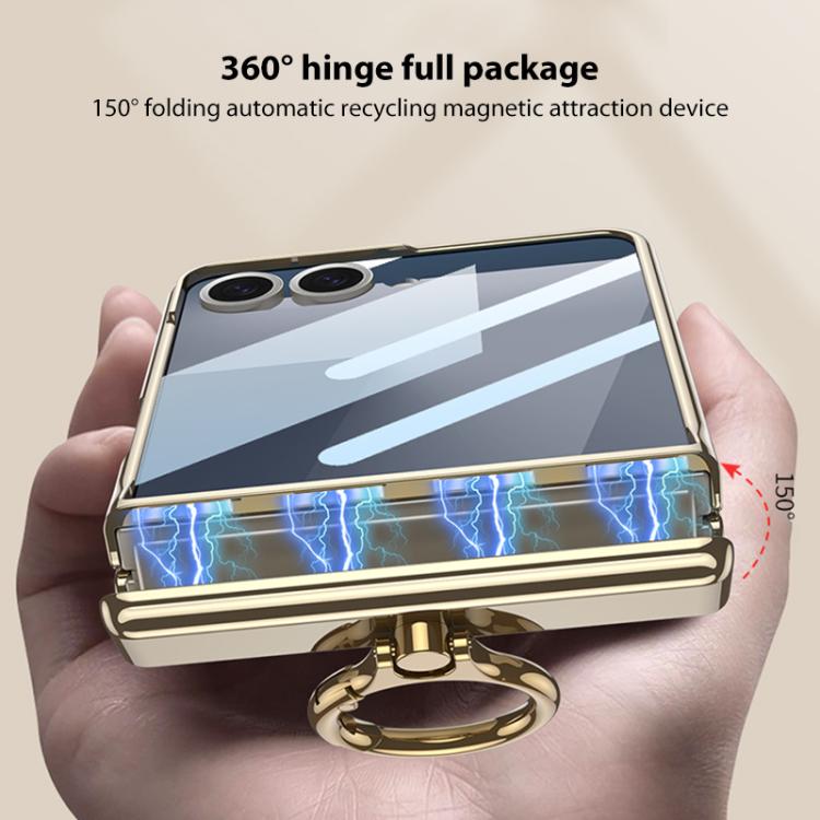 GKK Integrated  Magnetic Folding Phantom Rotary Phone Case with Ring Holder