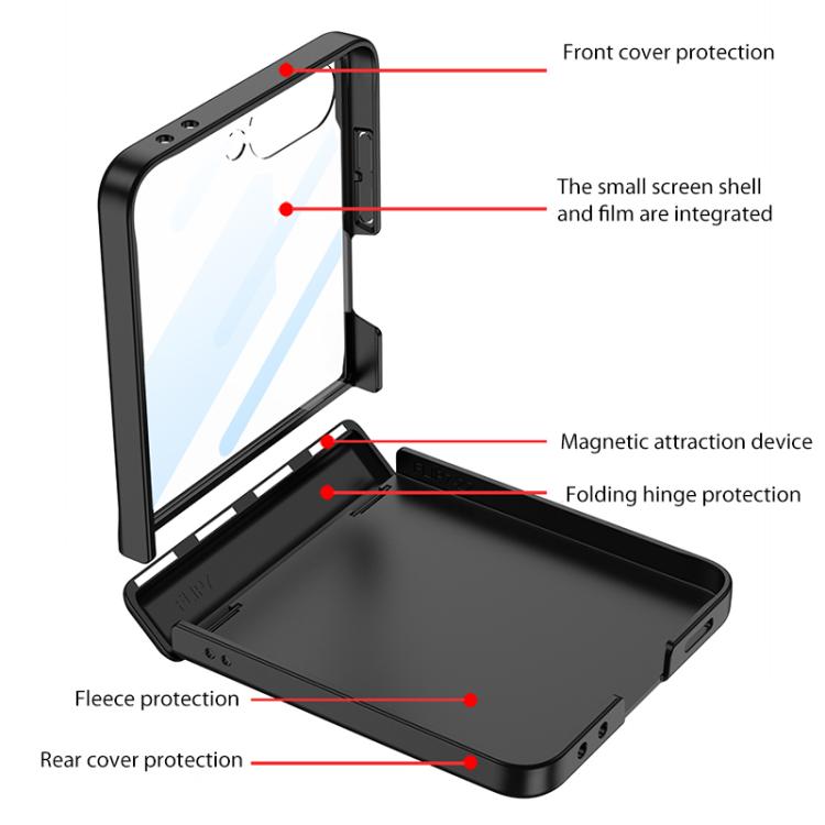 GKK Integrated Magnetic Folding Hinge Full Coverage Phone Case with Rotating Bracket