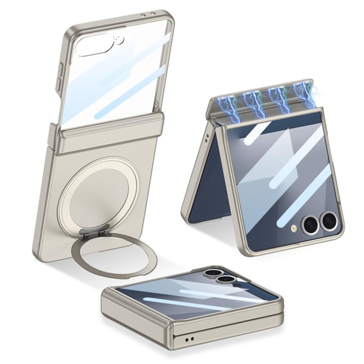 GKK Integrated Magnetic Folding Hinge Full Coverage Phone Case with Rotating Bracket