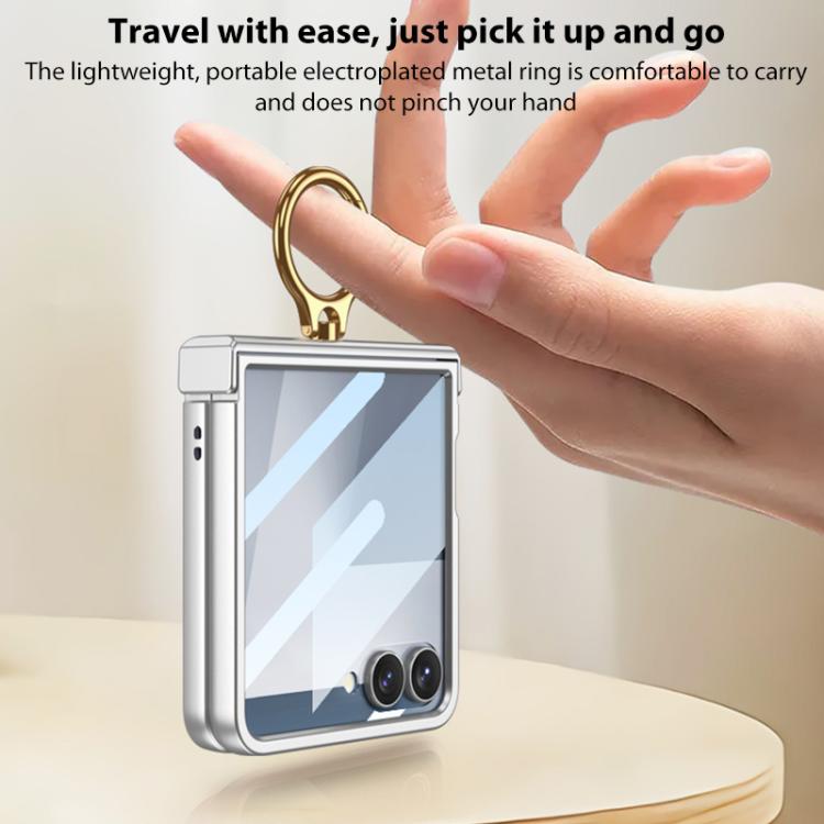 GKK Integrated MagSafe Ultra-thin Hinge Full Coverage Phone Case with Ring