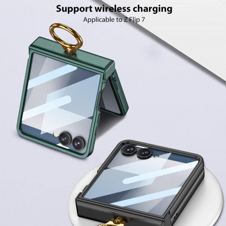 GKK Integrated MagSafe Ultra-thin Hinge Full Coverage Phone Case with Ring