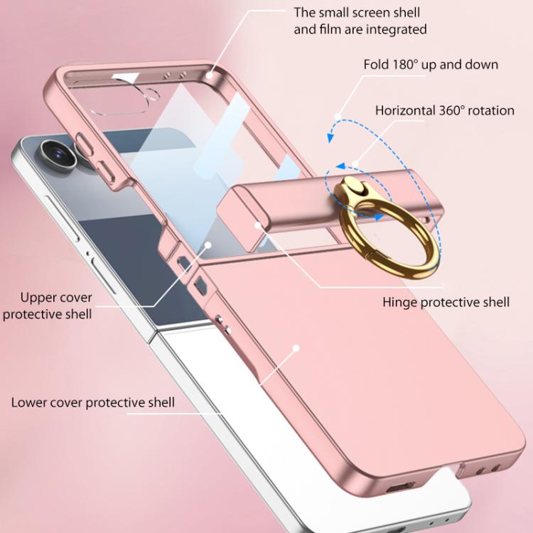 GKK Integrated Ultra-thin Hinge Full Coverage Phone Case with Ring