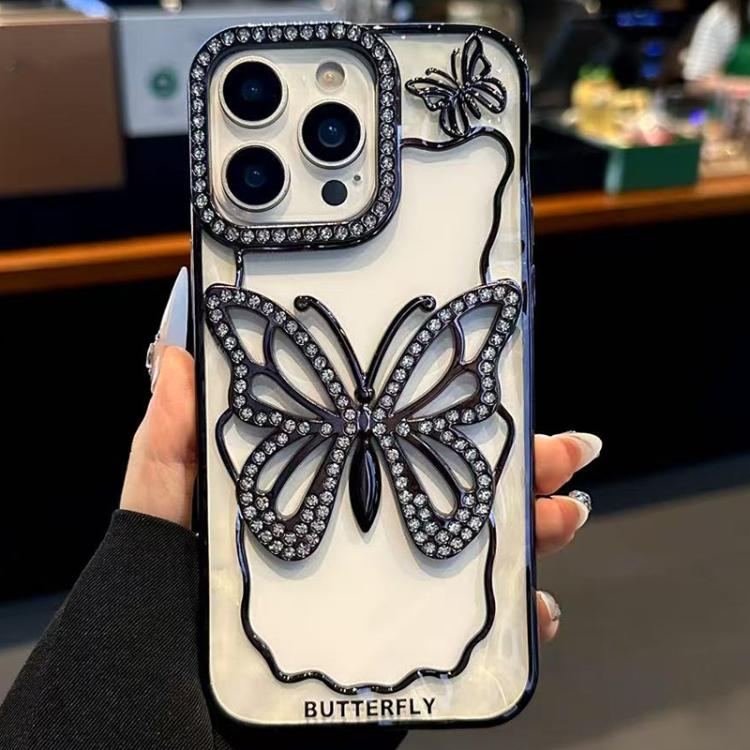Hollow Butterfly Electroplating TPU Phone Case