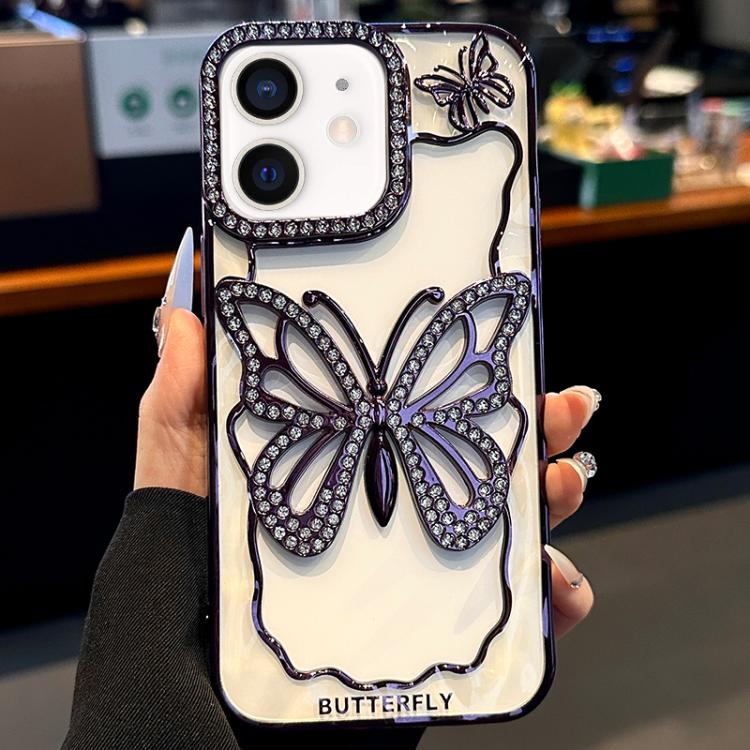 Hollow Butterfly Electroplating TPU Phone Case