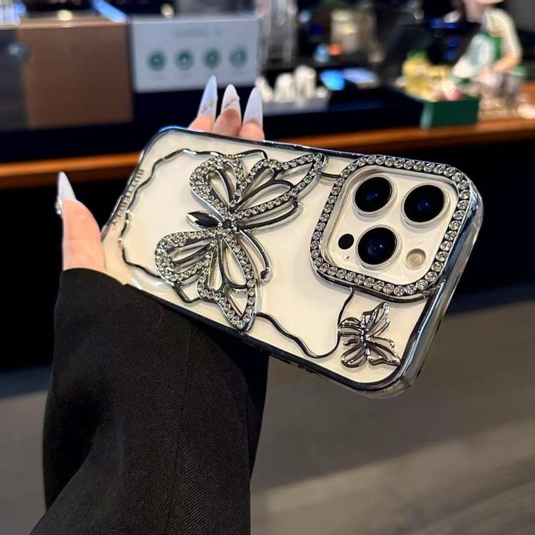 Hollow Butterfly Electroplating TPU Phone Case