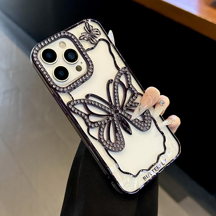 Hollow Butterfly Electroplating TPU Phone Case