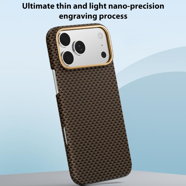 Metal Frame Nanofiber MagSafe Magnetic Phone Case