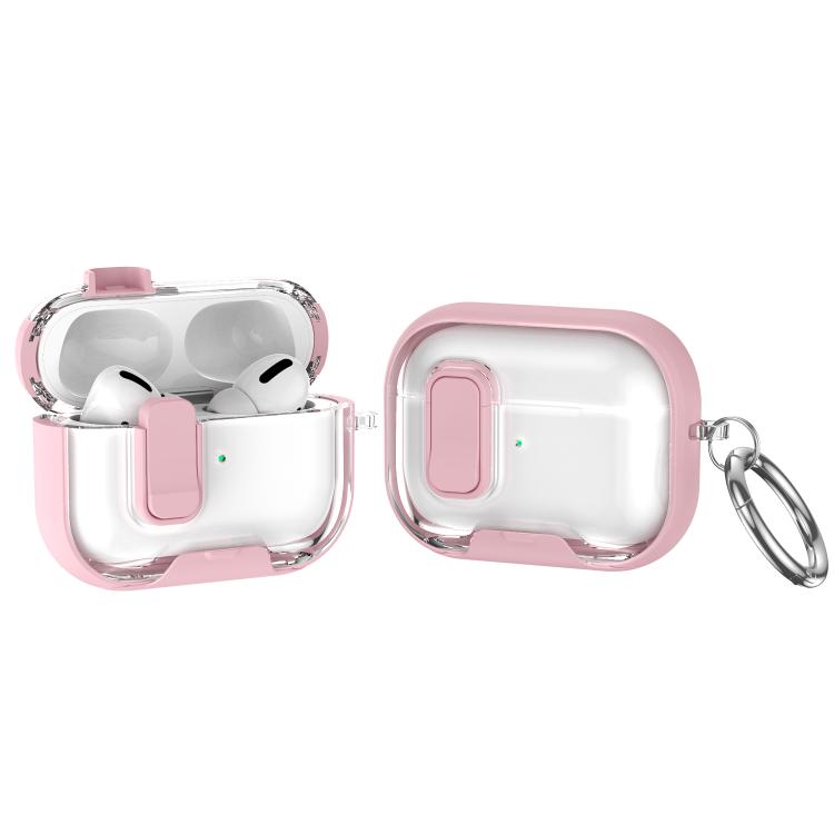 Lock Transparent Crystal Bluetooth Earphone Protective Case with Stand