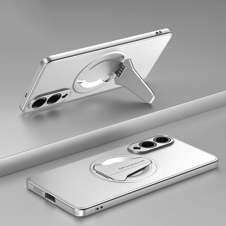 Spaceship MagSafe Folding Holder Phone Case, For Samsung Galaxy S26+ 5G, For Samsung Galaxy S26 Ultra 5G, For Samsung Galaxy S26 5G, For Samsung Galaxy S25 Edge 5G, For Samsung Galaxy S25 5G, For Samsung Galaxy S25+ 5G, For Samsung Galaxy S25 Ultra 5G