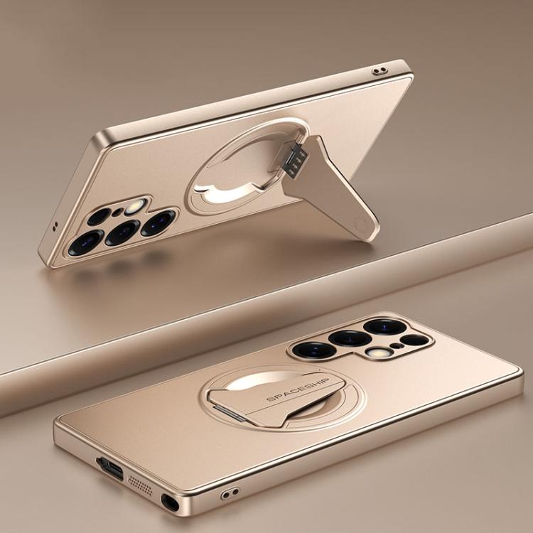 Spaceship MagSafe Folding Holder Phone Case, For Samsung Galaxy S26+ 5G, For Samsung Galaxy S26 Edge 5G, For Samsung Galaxy S26 Ultra 5G, For Samsung Galaxy S26 5G, For Samsung Galaxy S25 Edge 5G, For Samsung Galaxy S25 5G, For Samsung Galaxy S25+ 5G  ...