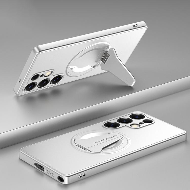 Spaceship MagSafe Folding Holder Phone Case, For Samsung Galaxy S26+ 5G, For Samsung Galaxy S26 Ultra 5G, For Samsung Galaxy S26 5G, For Samsung Galaxy S25 Edge 5G, For Samsung Galaxy S25 5G, For Samsung Galaxy S25+ 5G, For Samsung Galaxy S25 Ultra 5G