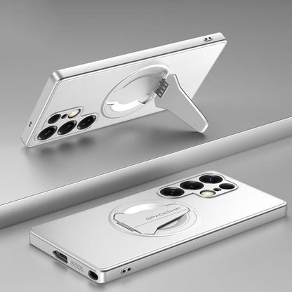 Spaceship MagSafe Folding Holder Phone Case, For Samsung Galaxy S26+ 5G, For Samsung Galaxy S26 Ultra 5G, For Samsung Galaxy S26 5G, For Samsung Galaxy S25 Edge 5G, For Samsung Galaxy S25 5G, For Samsung Galaxy S25+ 5G, For Samsung Galaxy S25 Ultra 5G