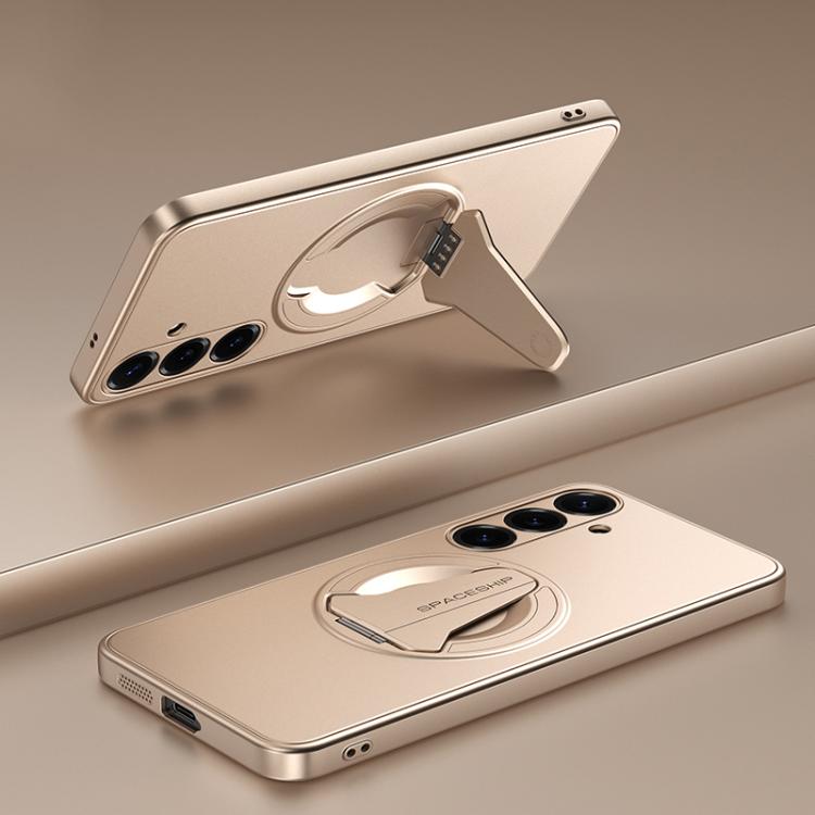 Spaceship MagSafe Folding Holder Phone Case, For Samsung Galaxy S26+ 5G, For Samsung Galaxy S26 Edge 5G, For Samsung Galaxy S26 Ultra 5G, For Samsung Galaxy S26 5G, For Samsung Galaxy S25 Edge 5G, For Samsung Galaxy S25 5G, For Samsung Galaxy S25+ 5G  ...