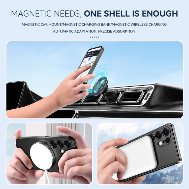 Spaceship MagSafe Folding Holder Phone Case, For Samsung Galaxy S26+ 5G, For Samsung Galaxy S26 Ultra 5G, For Samsung Galaxy S26 5G, For Samsung Galaxy S25 Edge 5G, For Samsung Galaxy S25 5G, For Samsung Galaxy S25+ 5G, For Samsung Galaxy S25 Ultra 5G