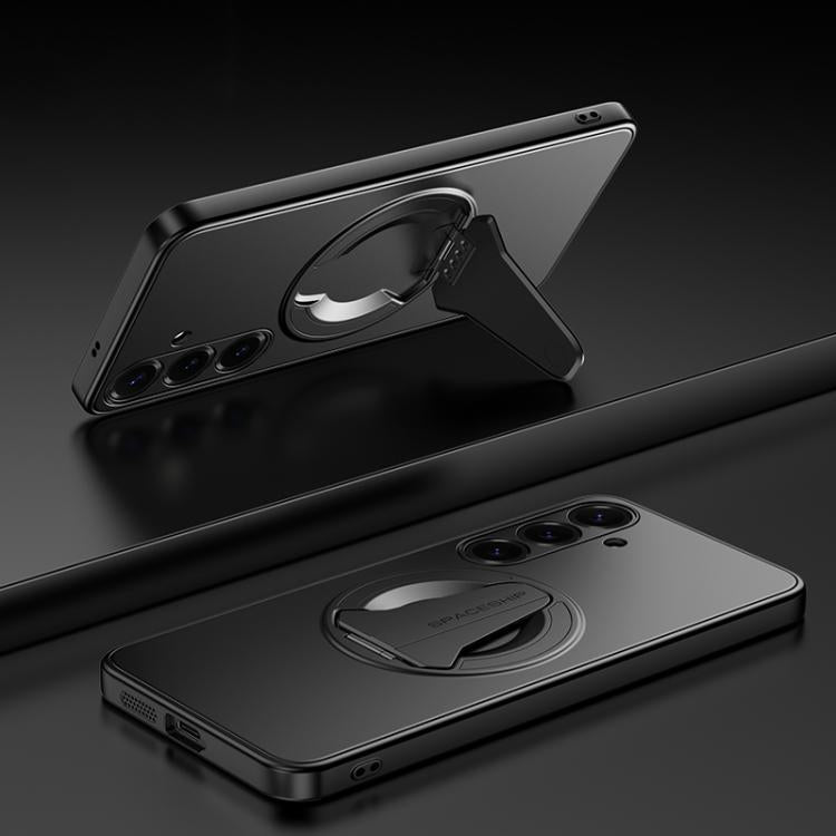 Spaceship MagSafe Folding Holder Phone Case, For Samsung Galaxy S26+ 5G, For Samsung Galaxy S26 Edge 5G, For Samsung Galaxy S26 Ultra 5G, For Samsung Galaxy S26 5G, For Samsung Galaxy S25 Edge 5G, For Samsung Galaxy S25 5G, For Samsung Galaxy S25+ 5G  ...