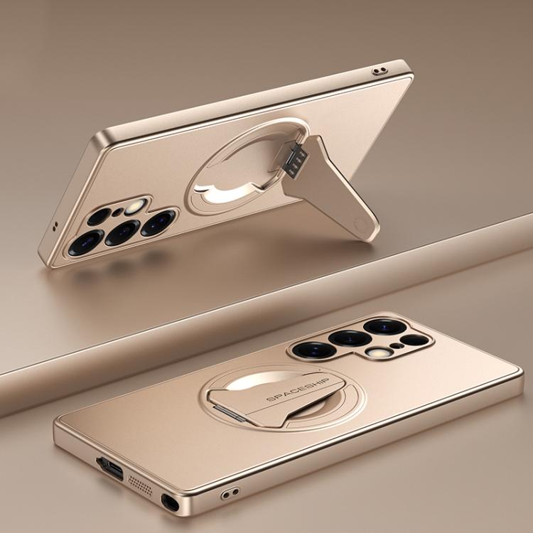 Spaceship MagSafe Folding Holder Phone Case, For Samsung Galaxy S26+ 5G, For Samsung Galaxy S26 Edge 5G, For Samsung Galaxy S26 Ultra 5G, For Samsung Galaxy S26 5G, For Samsung Galaxy S25 Edge 5G, For Samsung Galaxy S25 5G, For Samsung Galaxy S25+ 5G  ...