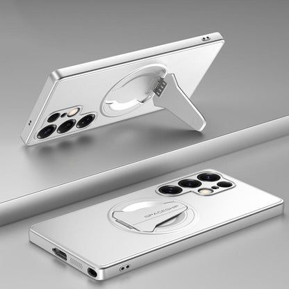 Spaceship MagSafe Folding Holder Phone Case, For Samsung Galaxy S26+ 5G, For Samsung Galaxy S26 Ultra 5G, For Samsung Galaxy S26 5G, For Samsung Galaxy S25 Edge 5G, For Samsung Galaxy S25 5G, For Samsung Galaxy S25+ 5G, For Samsung Galaxy S25 Ultra 5G