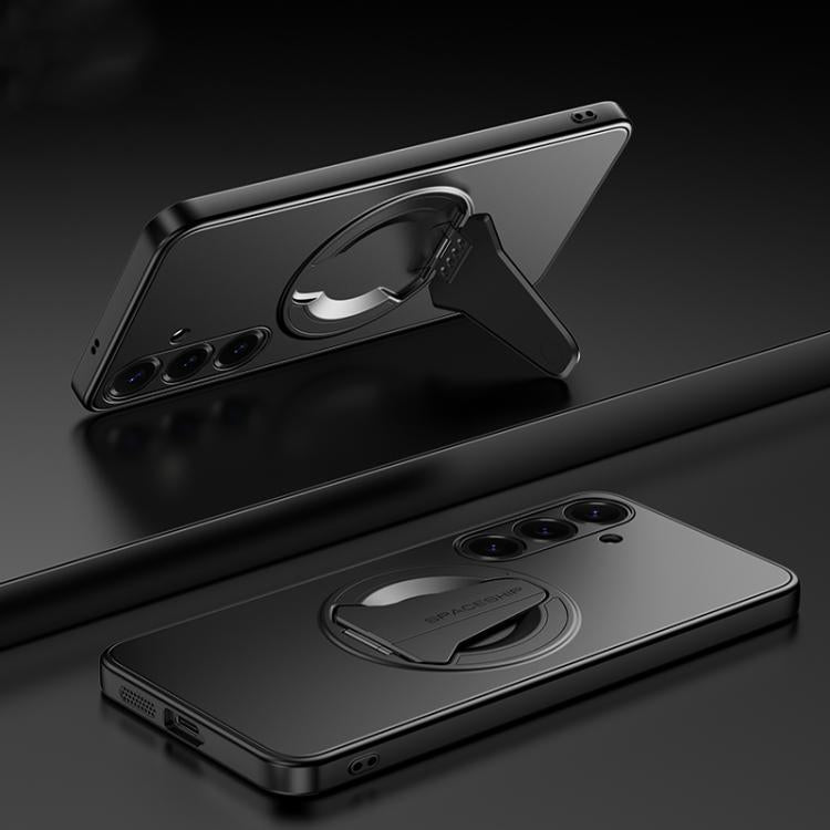 Spaceship MagSafe Folding Holder Phone Case, For Samsung Galaxy S26+ 5G, For Samsung Galaxy S26 Edge 5G, For Samsung Galaxy S26 Ultra 5G, For Samsung Galaxy S26 5G, For Samsung Galaxy S25 Edge 5G, For Samsung Galaxy S25 5G, For Samsung Galaxy S25+ 5G  ...