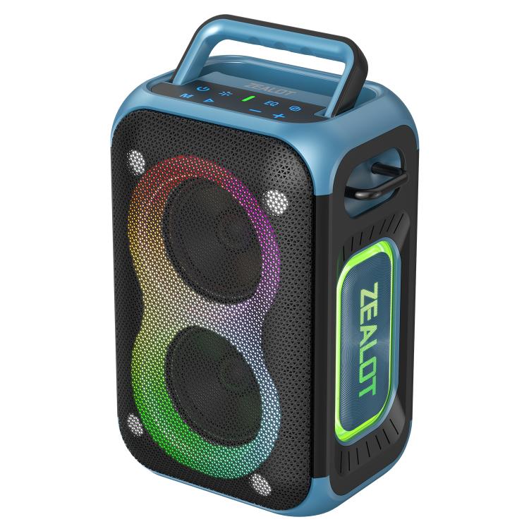 Zealot PT02 60W Portable Outdoor RGB Colorful Light Stereo Bluetooth Speaker