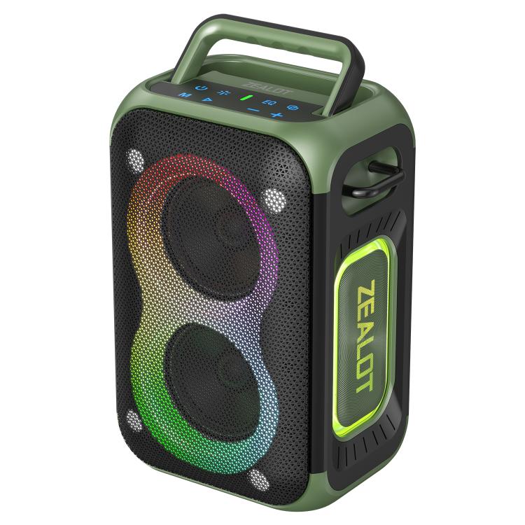 Zealot PT02 60W Portable Outdoor RGB Colorful Light Stereo Bluetooth Speaker