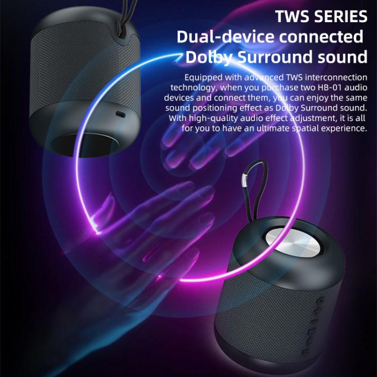 HB-01 5W Portable TWS Stereo Bluetooth 5.4 Speaker