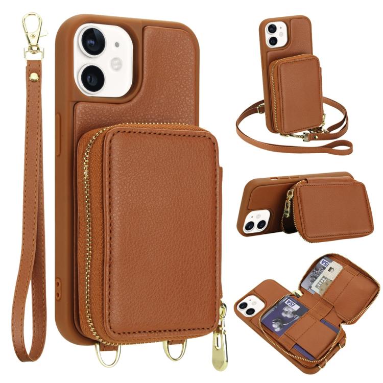 Crossbody Zipper RFID Card Bag Phone Case