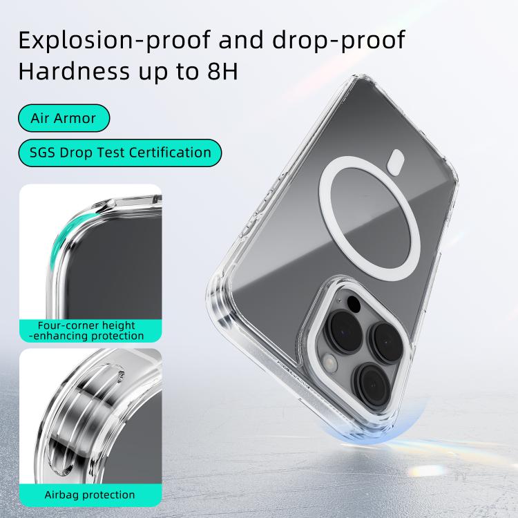 ABEEL MagSafe Magnetic Color Ring Anti-scratch Transparent Phone Case