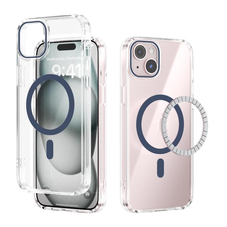 ABEEL MagSafe Magnetic Color Ring Anti-scratch Transparent Phone Case