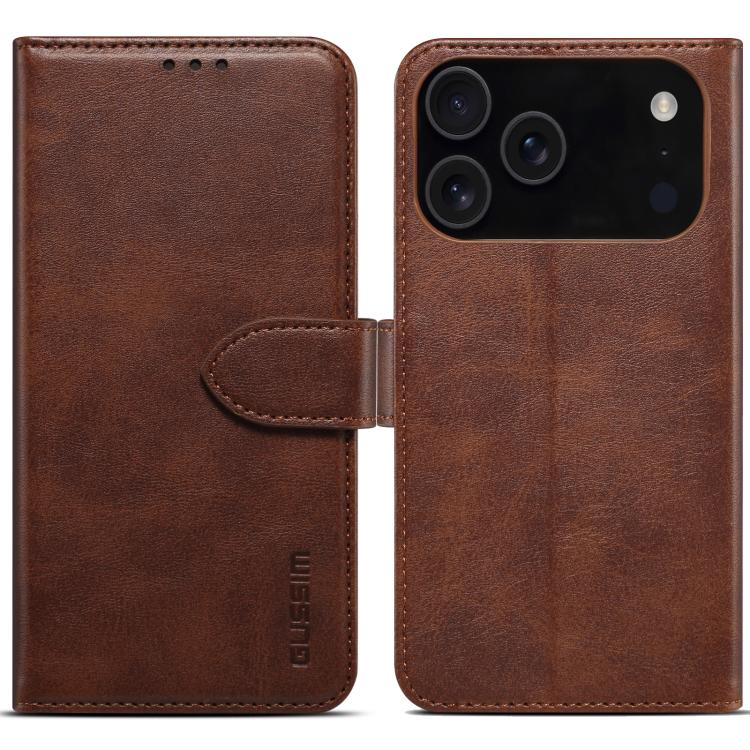 GUSSIM Magnetic Horizontal Flip Leather Phone Case