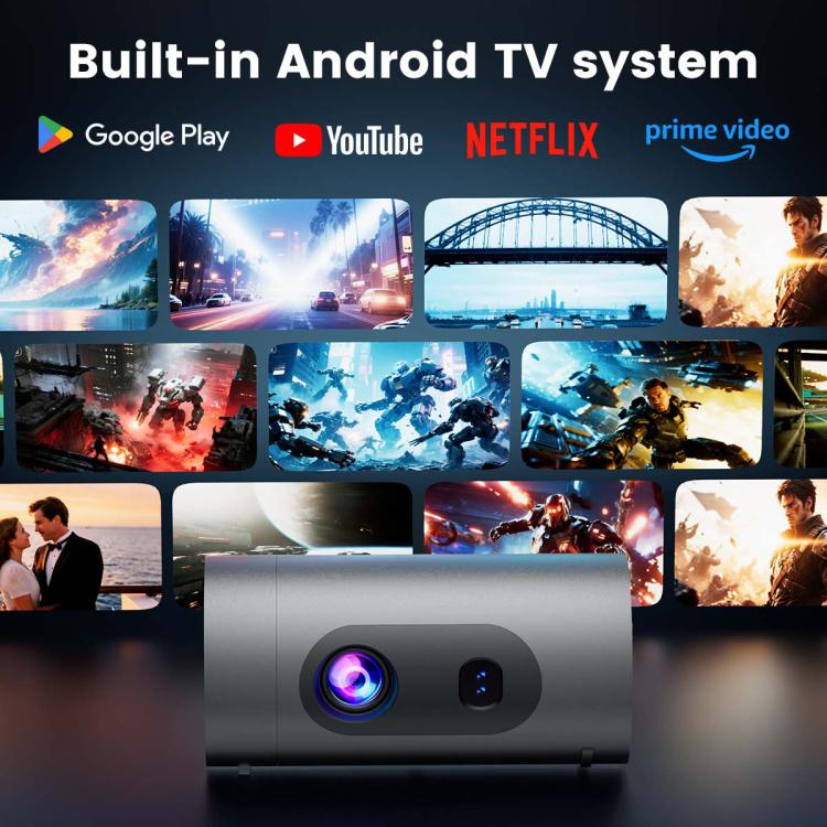 Q8 1080P 180ANSI LCD Display Smart Projector