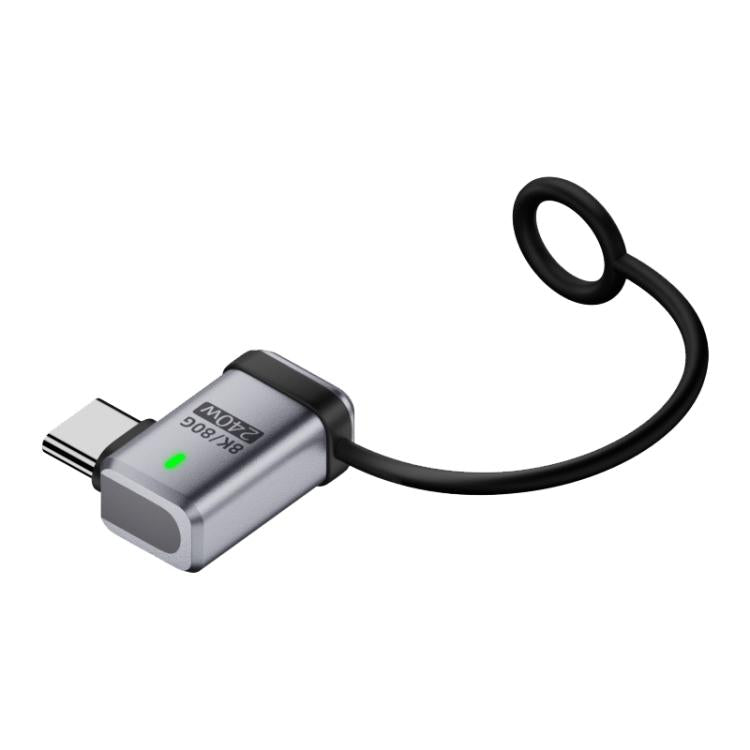 240W USB-C / Type-C Port Full-Function Aluminum Alloy Adapter with Lanyard