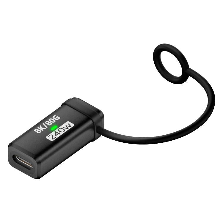 240W USB-C / Type-C Port Full-Function Aluminum Alloy Adapter with Lanyard