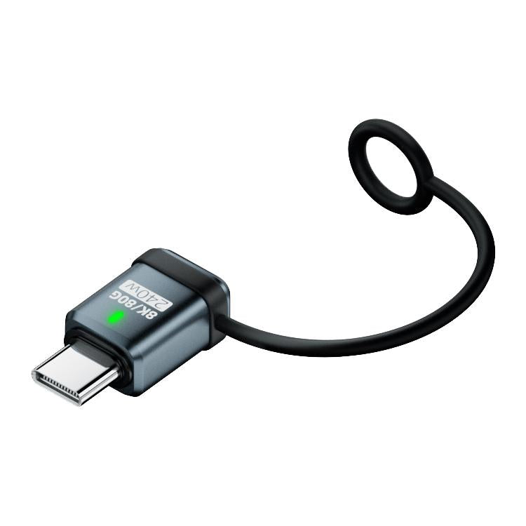 240W USB-C / Type-C Port Full-Function Aluminum Alloy Adapter with Lanyard
