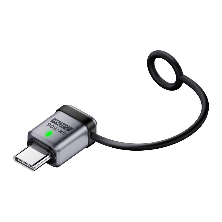 240W USB-C / Type-C Port Full-Function Aluminum Alloy Adapter with Lanyard
