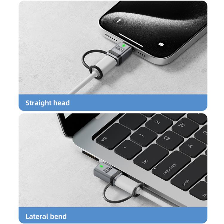240W USB-C / Type-C Port Full-Function Aluminum Alloy Adapter with Lanyard