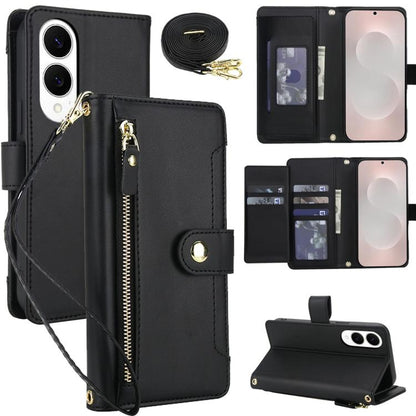 Seven Card Slots Zipper Wallet Leather Phone Case with Lanyard, For Samsung Galaxy S25 FE 5G, For Samsung Galaxy S25 Edge 5G, For Samsung Galaxy S25 5G / S24 5G, For Samsung Galaxy S25+ 5G / S24+ 5G, For Samsung Galaxy S25 Ultra 5G                     ...