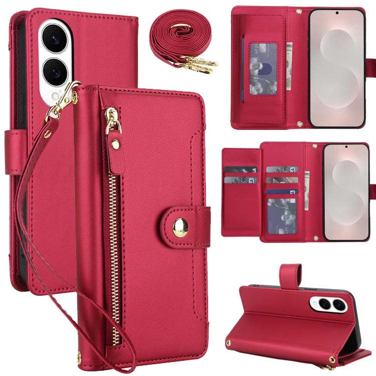 Seven Card Slots Zipper Wallet Leather Phone Case with Lanyard, For Samsung Galaxy S25 FE 5G, For Samsung Galaxy S25 Edge 5G, For Samsung Galaxy S25 5G / S24 5G, For Samsung Galaxy S25+ 5G / S24+ 5G, For Samsung Galaxy S25 Ultra 5G                     ...