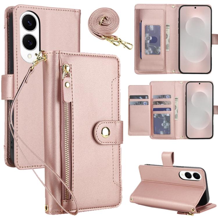 Seven Card Slots Zipper Wallet Leather Phone Case with Lanyard, For Samsung Galaxy S25 FE 5G, For Samsung Galaxy S25 Edge 5G, For Samsung Galaxy S25 5G / S24 5G, For Samsung Galaxy S25+ 5G / S24+ 5G, For Samsung Galaxy S25 Ultra 5G                     ...