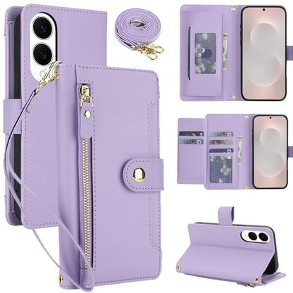 Seven Card Slots Zipper Wallet Leather Phone Case with Lanyard, For Samsung Galaxy S25 FE 5G, For Samsung Galaxy S25 Edge 5G, For Samsung Galaxy S25 5G / S24 5G, For Samsung Galaxy S25+ 5G / S24+ 5G, For Samsung Galaxy S25 Ultra 5G                     ...