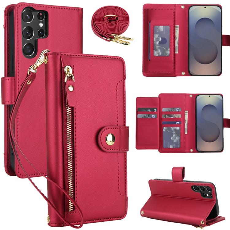 Seven Card Slots Zipper Wallet Leather Phone Case with Lanyard, For Samsung Galaxy S25 FE 5G, For Samsung Galaxy S25 Edge 5G, For Samsung Galaxy S25 5G / S24 5G, For Samsung Galaxy S25+ 5G / S24+ 5G, For Samsung Galaxy S25 Ultra 5G                     ...
