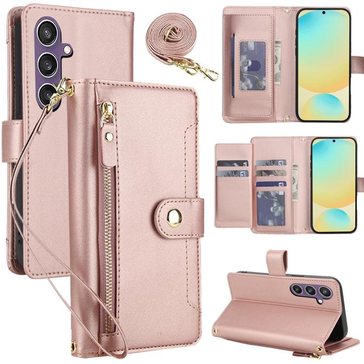 Seven Card Slots Zipper Wallet Leather Phone Case with Lanyard, For Samsung Galaxy S25 FE 5G, For Samsung Galaxy S25 Edge 5G, For Samsung Galaxy S25 5G / S24 5G, For Samsung Galaxy S25+ 5G / S24+ 5G, For Samsung Galaxy S25 Ultra 5G                     ...