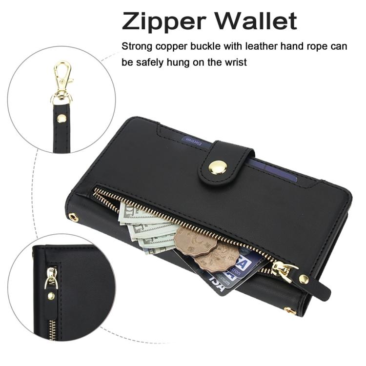 Seven Card Slots Zipper Wallet Leather Phone Case with Lanyard, For Samsung Galaxy S23 Ultra 5G, For Samsung Galaxy S23+ 5G, For Samsung Galaxy S23 5G